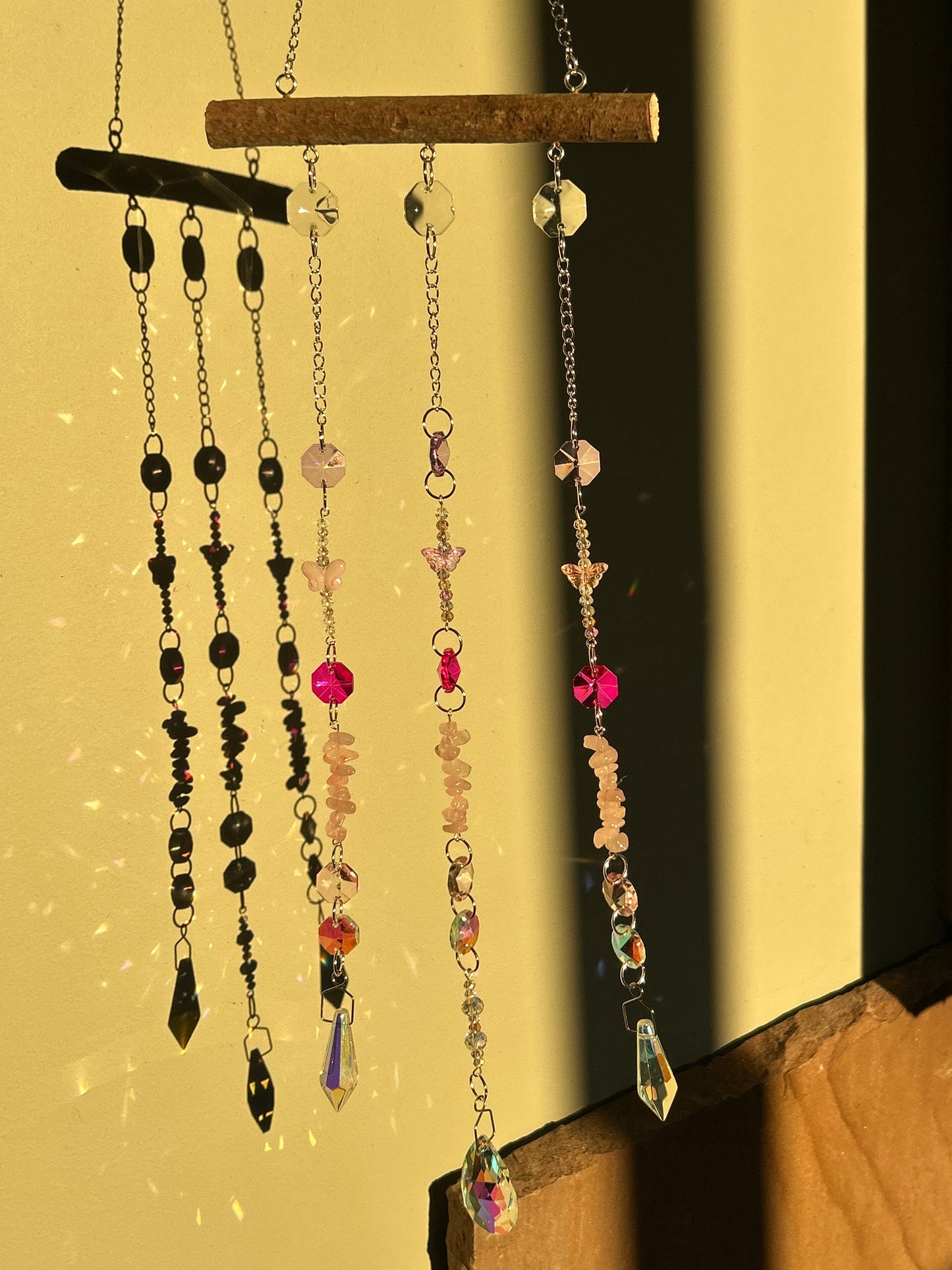 Rosey Garden Branch Sun Catcher