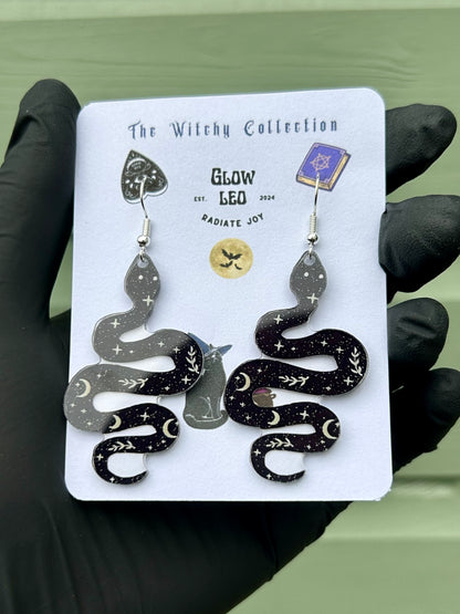 Witchy Serpent Dangle Earrings