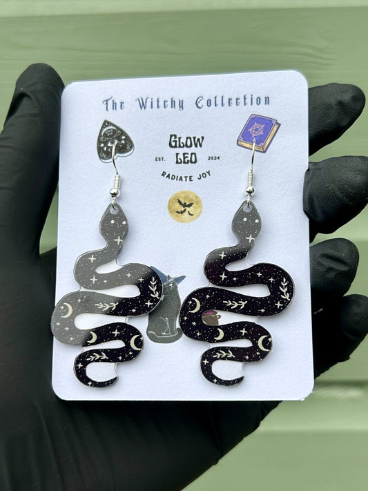 Witchy Serpent Dangle Earrings