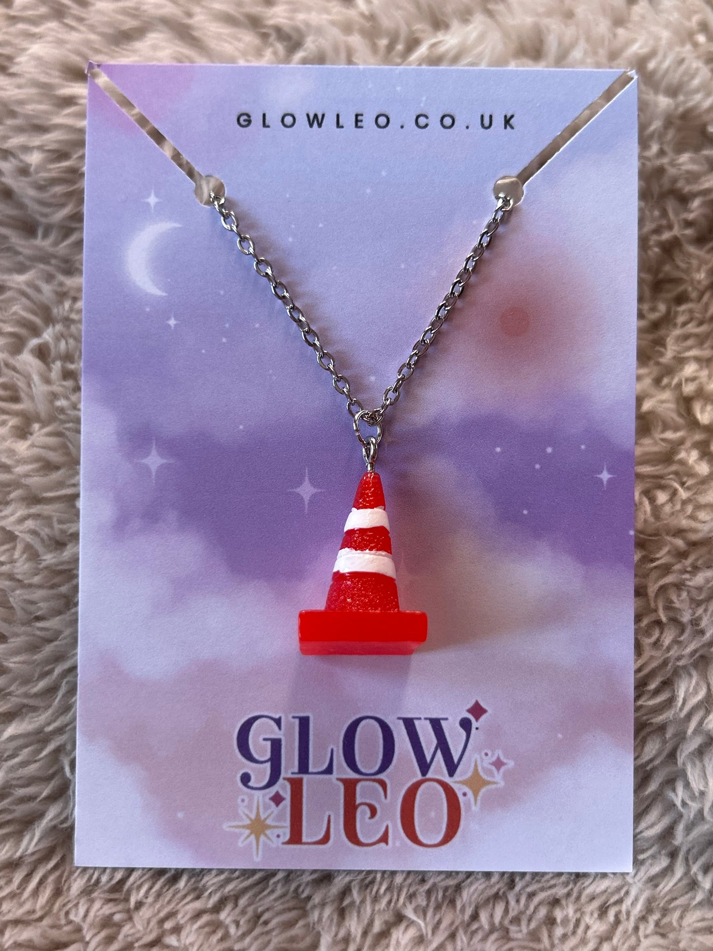 Traffic Cone Necklace