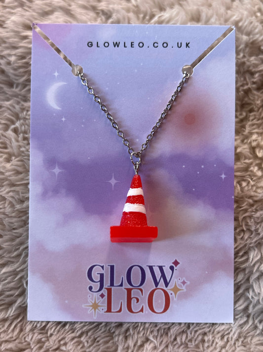 Traffic Cone Necklace