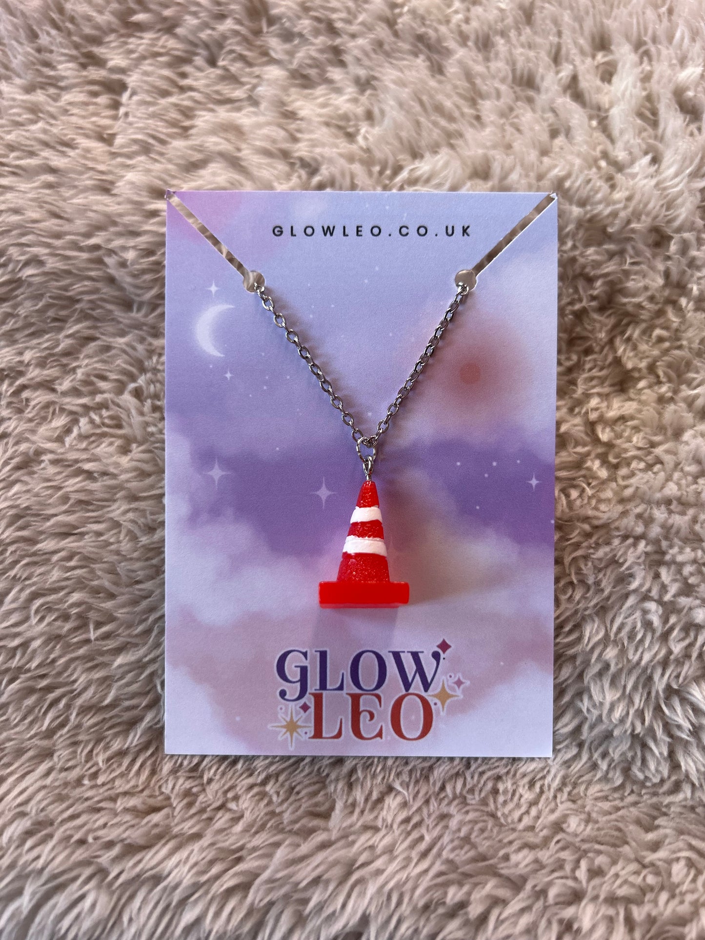 Traffic Cone Necklace