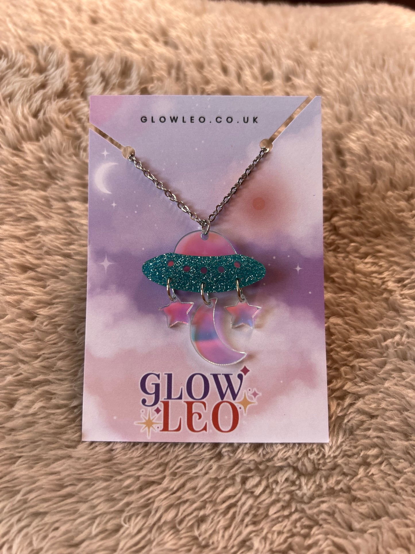 Sparkly UFO Necklace