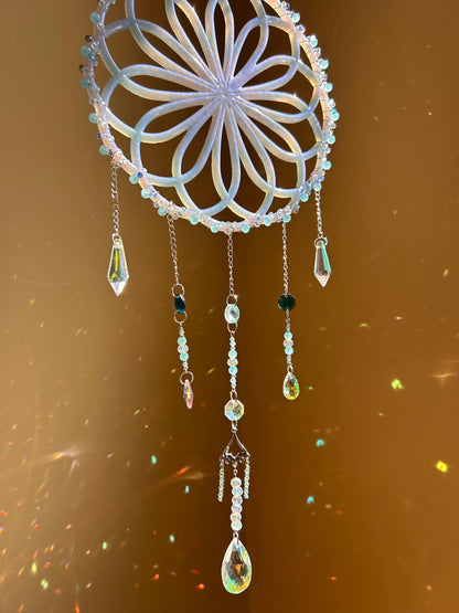 Dream Beaded Spiral Sun Catcher