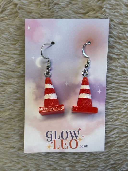 Traffic Cone Earrings