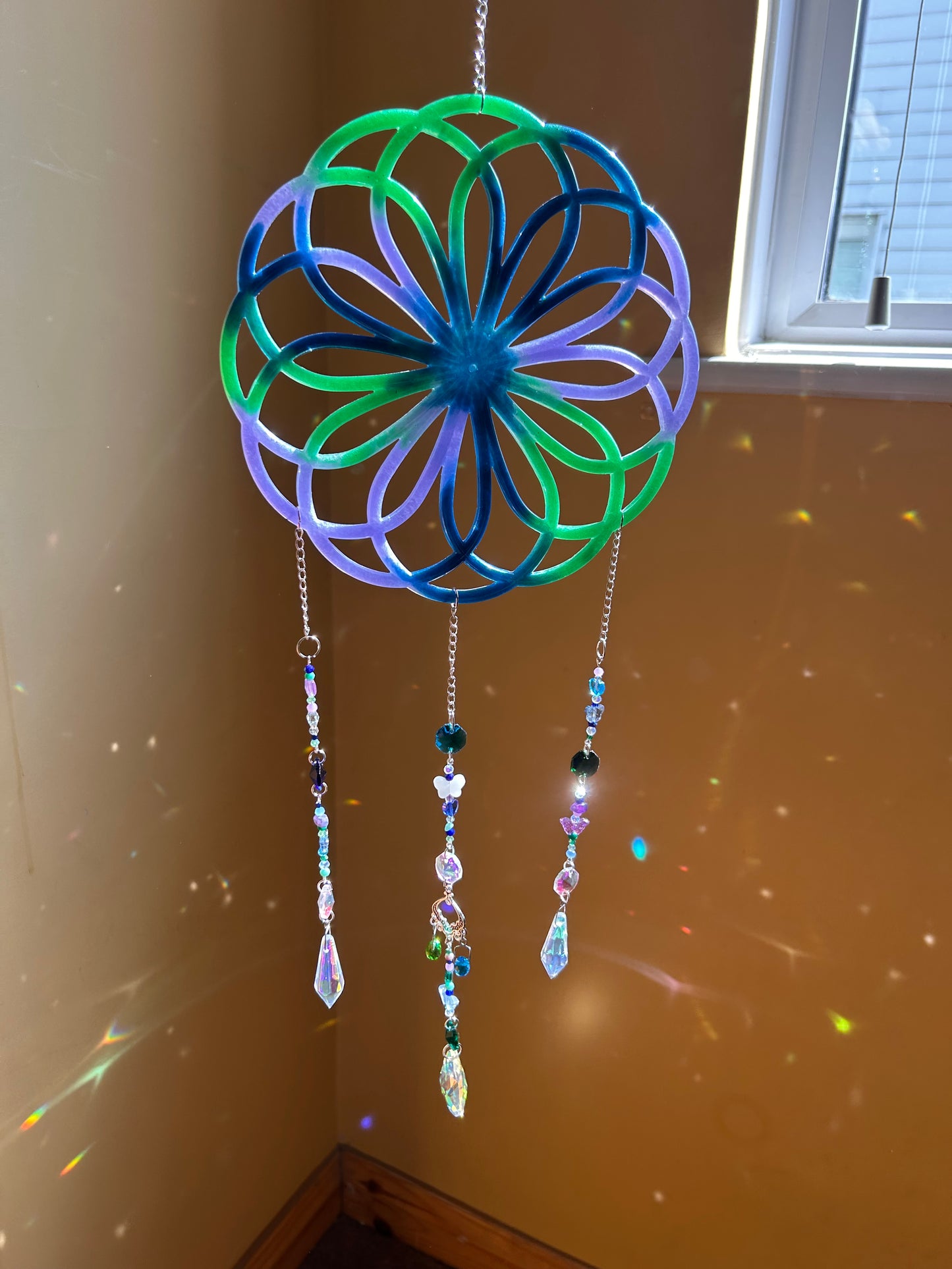 Aurora Spiral Sun Catcher
