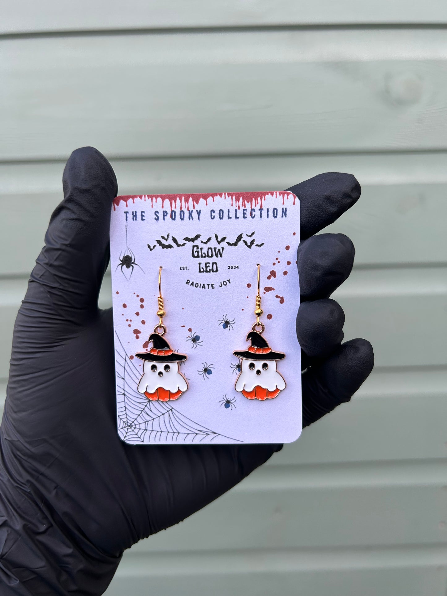 Pumpkin Boo Dangle Earrings
