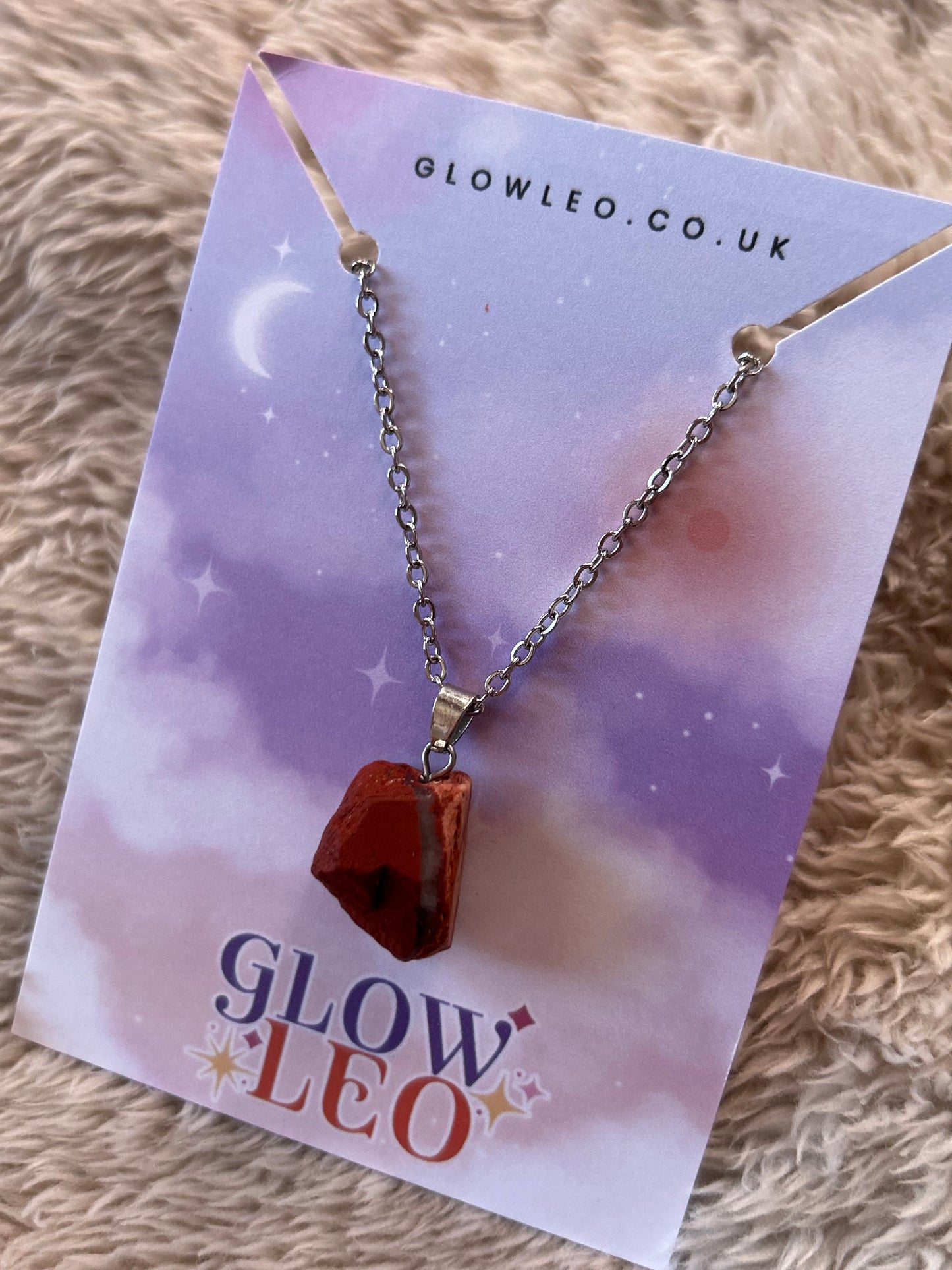 Red Jasper Pendant Necklace