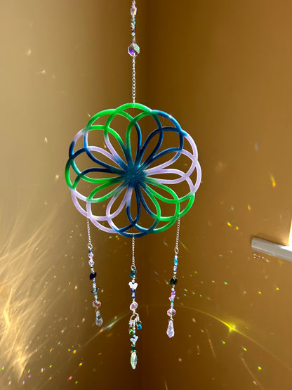 Aurora Spiral Sun Catcher