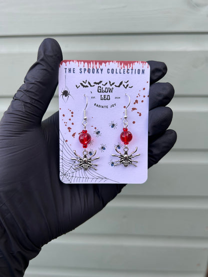 Scarlet Spider Dangle Earrings