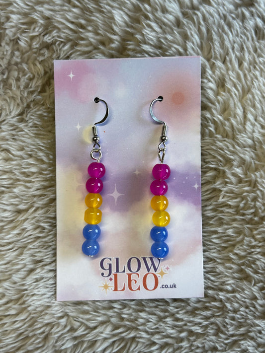 Pansexual Pride Earrings