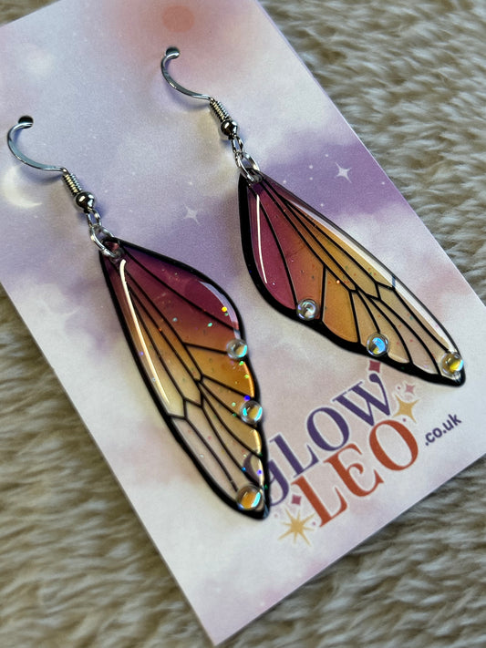 Golden Butterfly Earrings