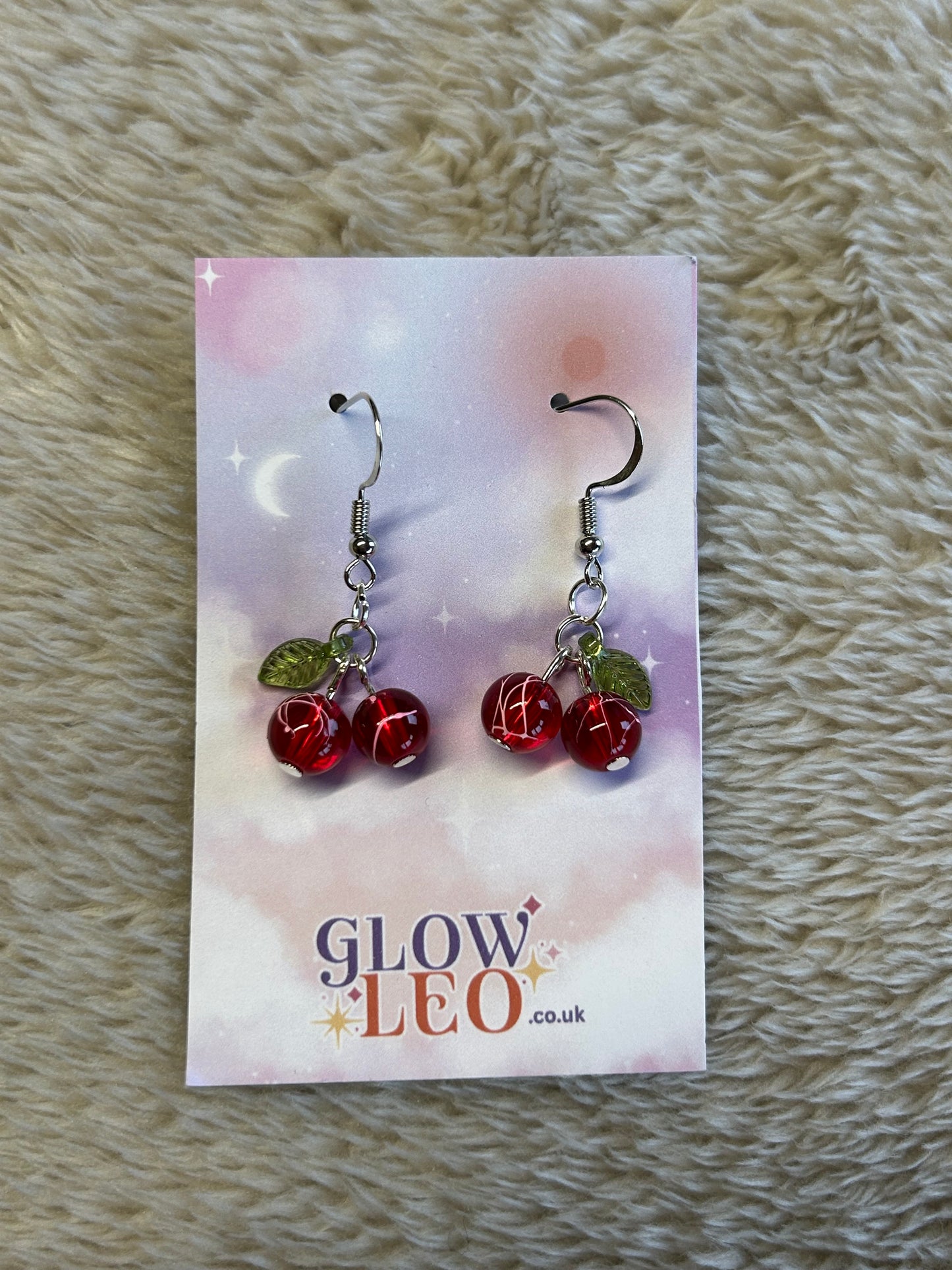 Cherry Drizzle Earrings