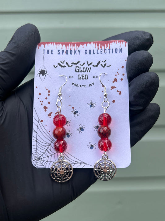 Vamped Web Dangle Earrings