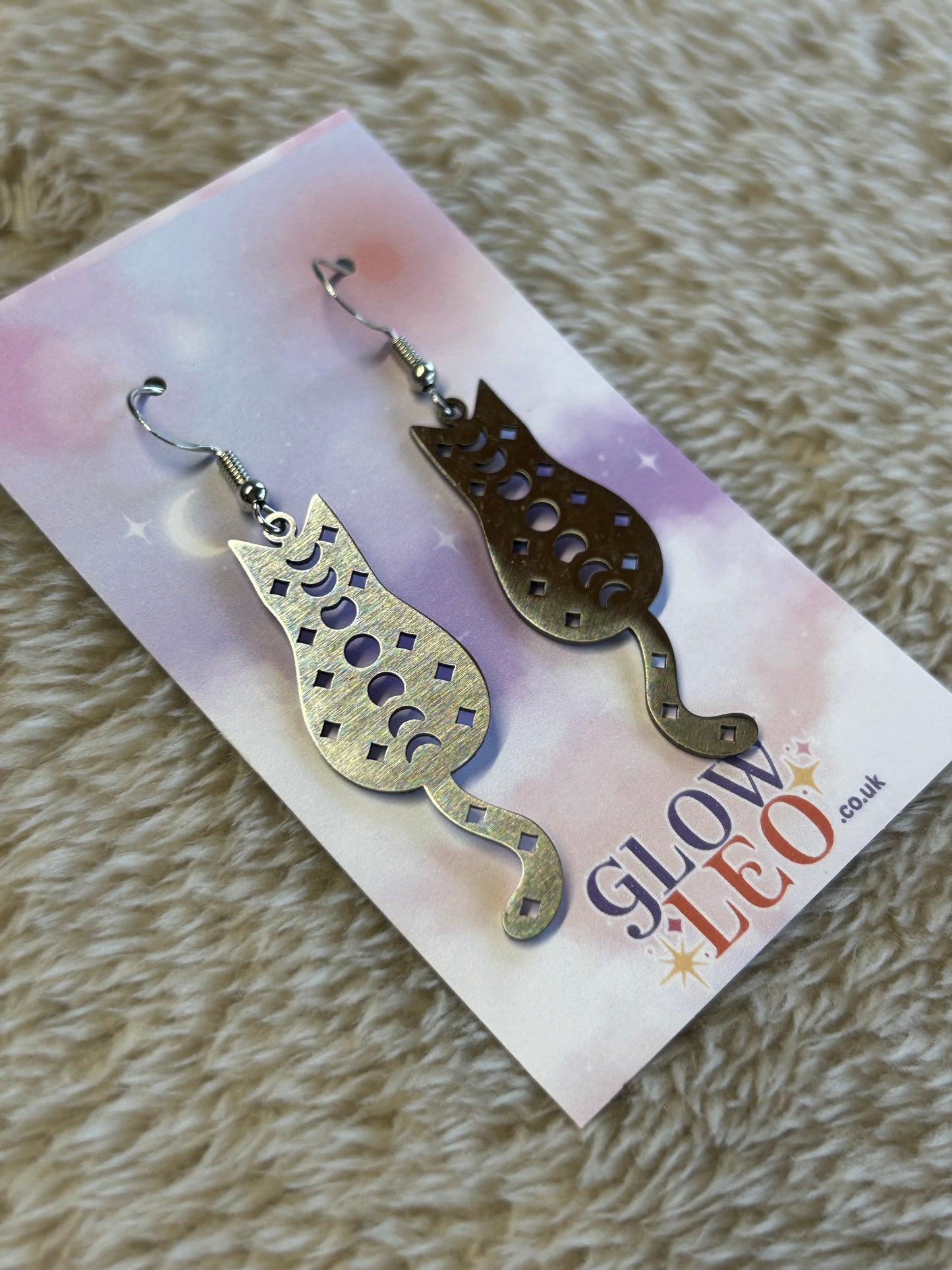 Kitty Moon Phase Earrings