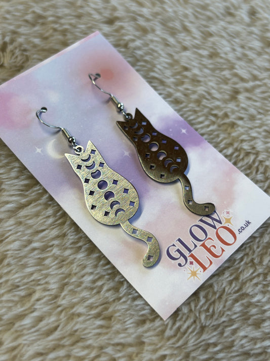 Kitty Moon Phase Earrings
