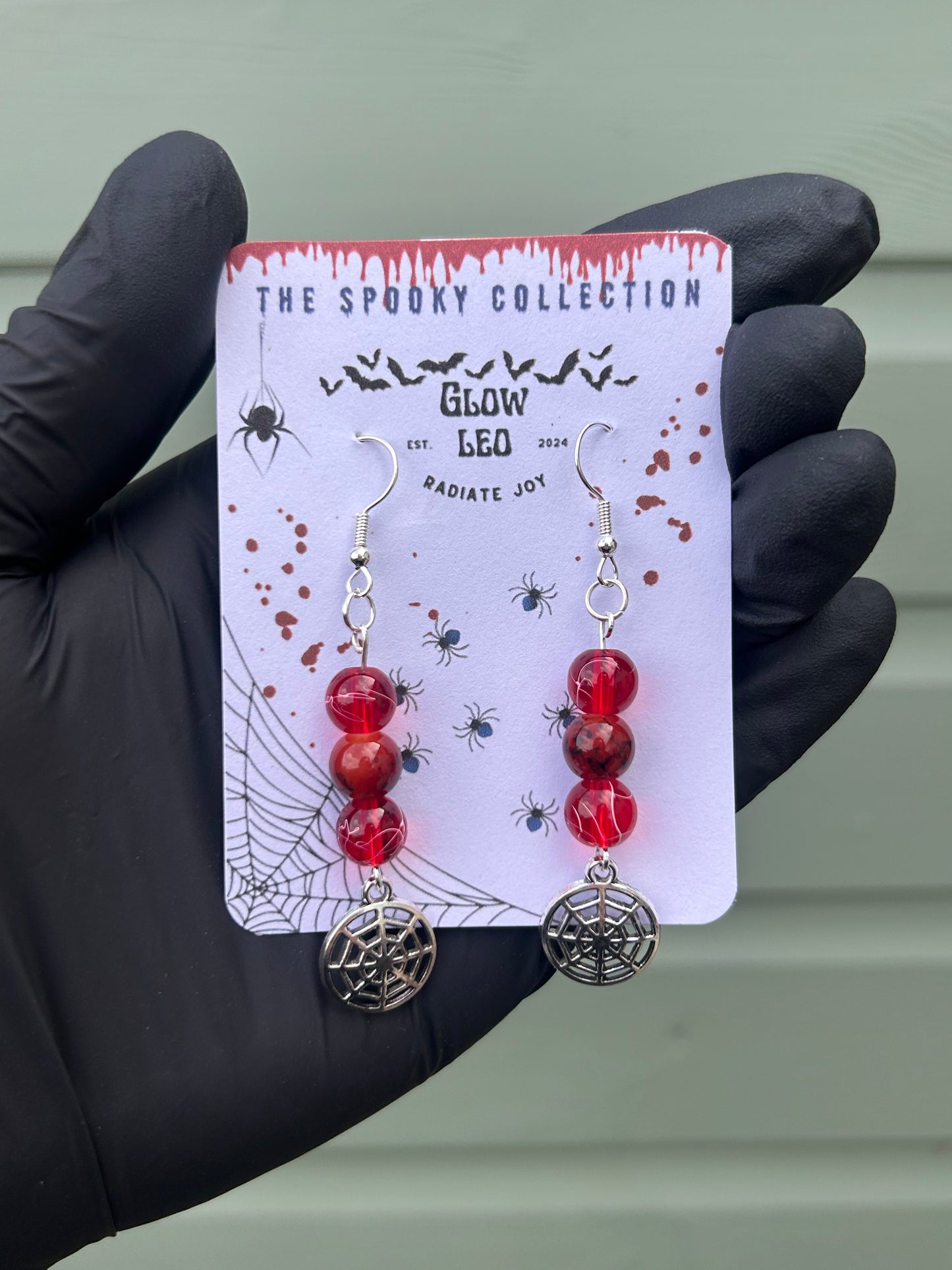 Vamped Web Dangle Earrings