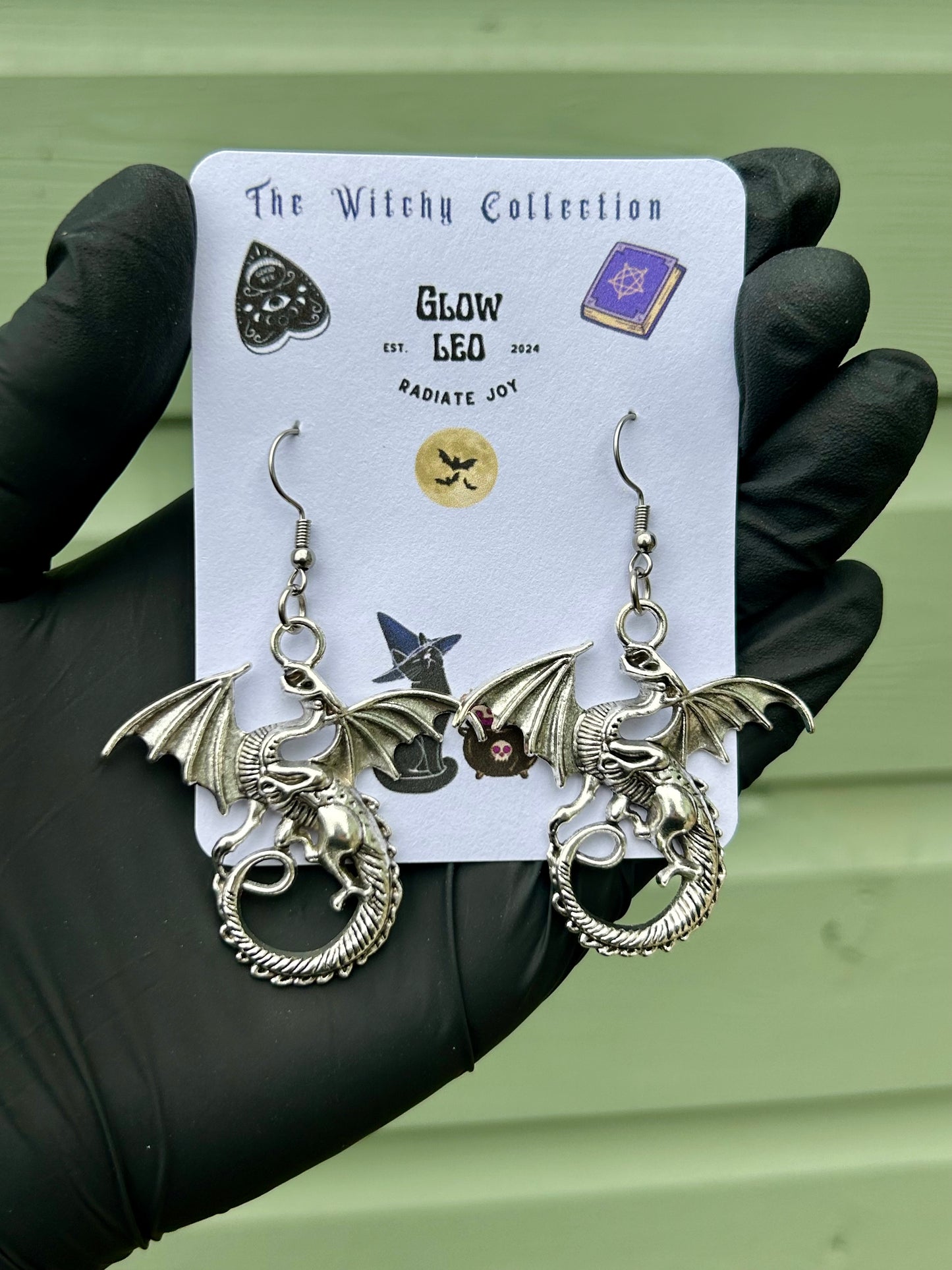 Dragon Dangle Earrings