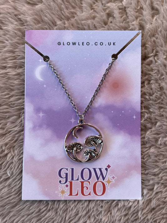 Moon Mushroom Necklace