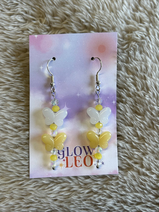 Meadow Butterfly Glass Earrings