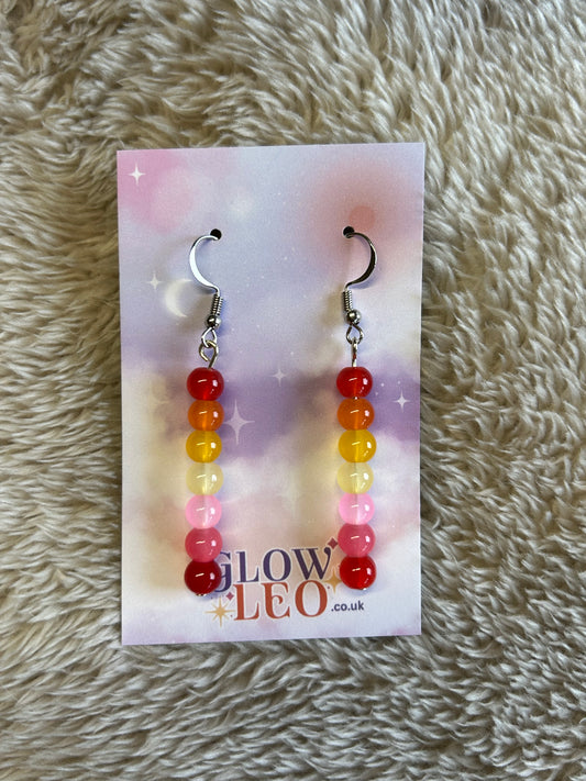 Sunset Glass Earrings