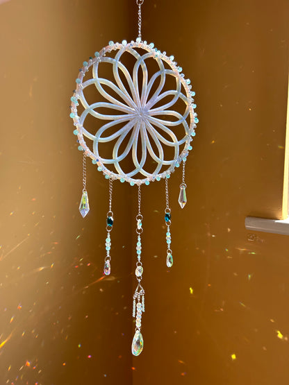 Dream Beaded Spiral Sun Catcher