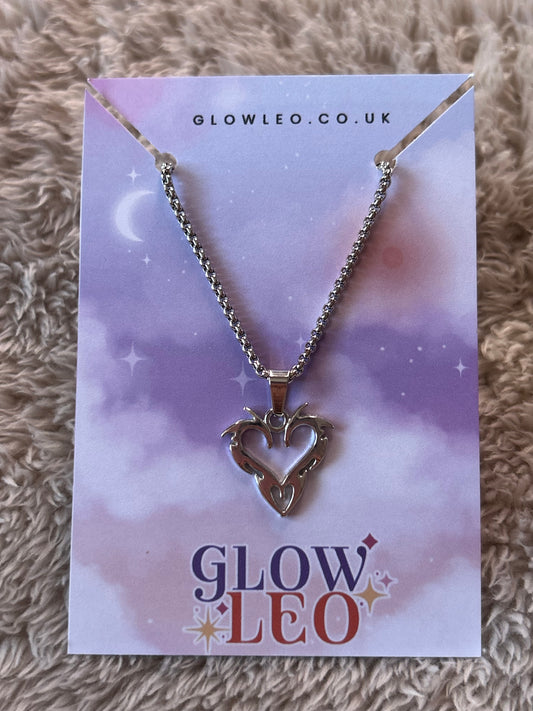 Flame Heart Necklace