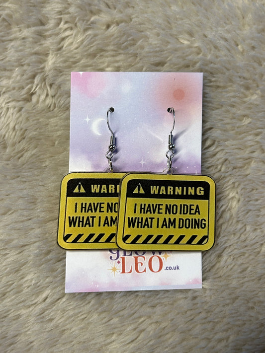 Warning! Earrings