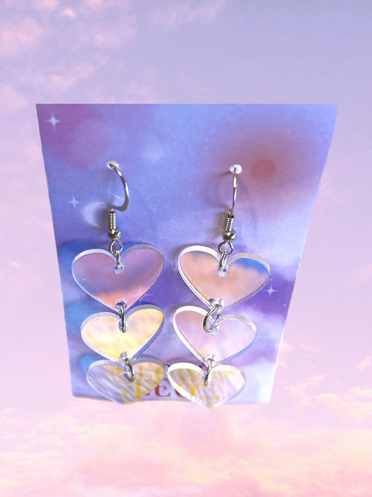 Colour Shift Heart Earrings