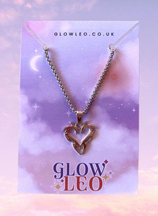 Flame Heart Necklace
