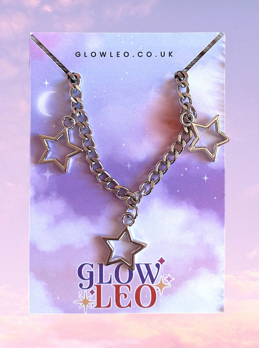 Triple Star Necklace