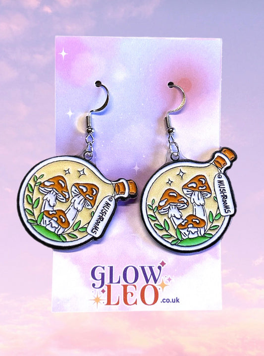 Mushroom Jar Earrings