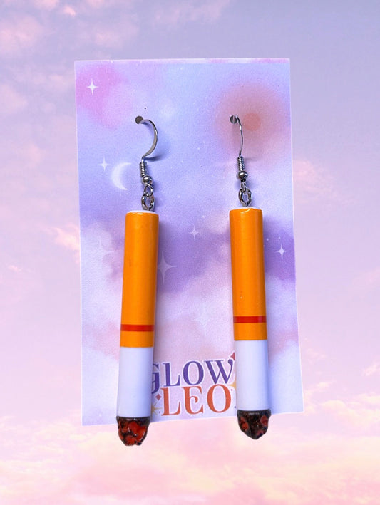 Burned Ciggy Kitsch Earrings