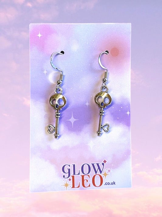Skull Key Earrings