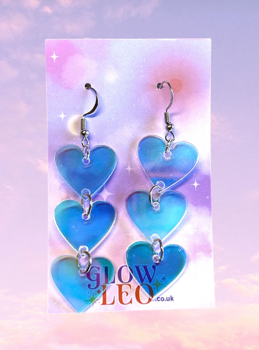 Colour Shift Heart Earrings