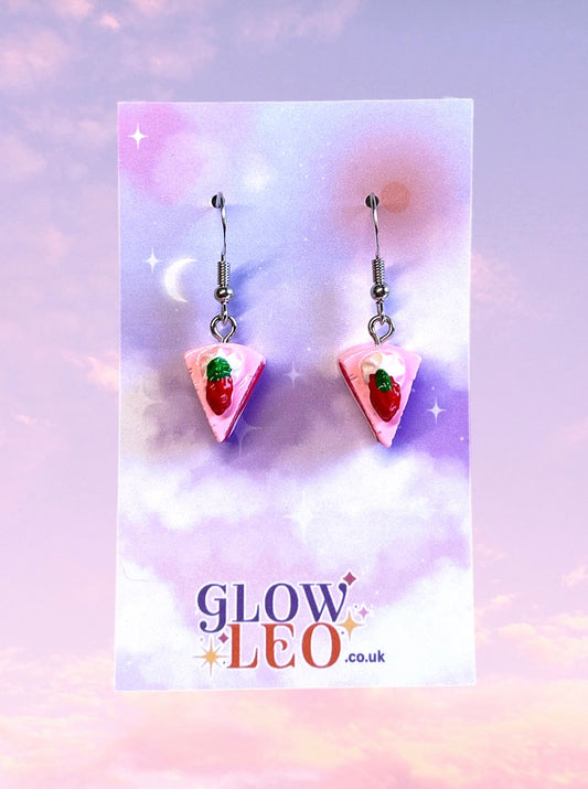 Strawberry Cake Earrings