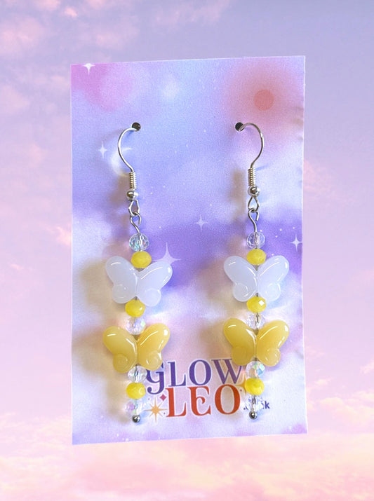 Meadow Butterfly Glass Earrings