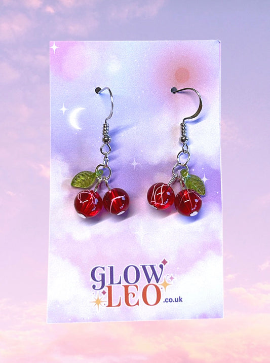Cherry Drizzle Earrings
