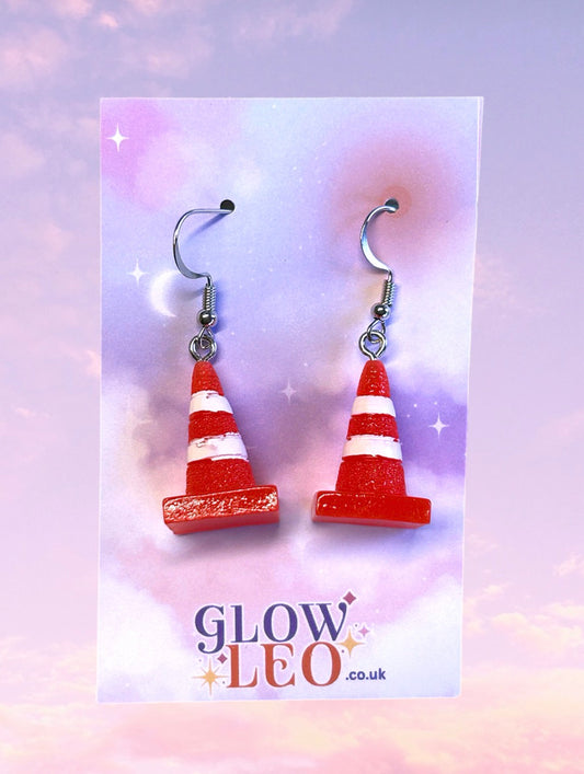 Traffic Cone Earrings