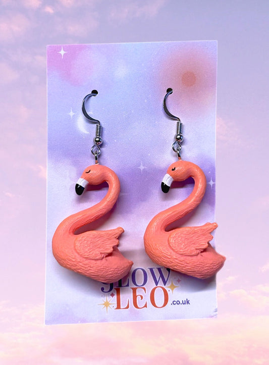 Fancy Flamingo Earrings
