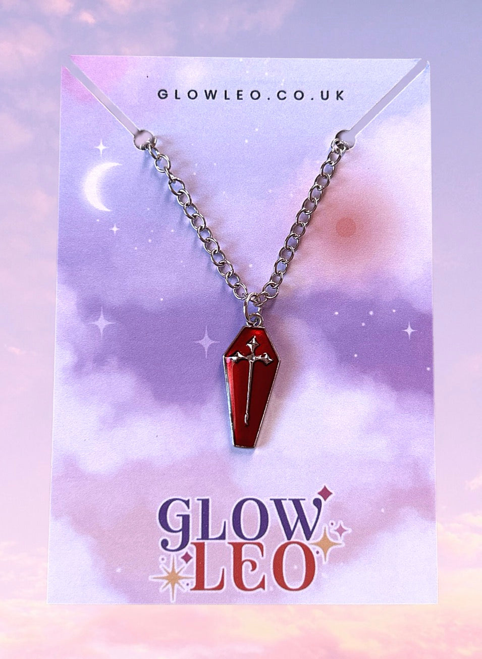 Red Coffin Necklace