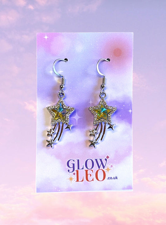 Yellow Shooting Star Earrings