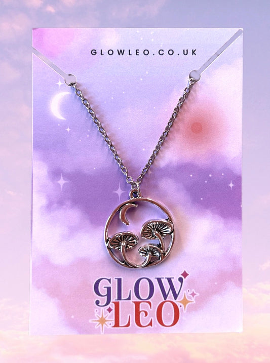 Moon Mushroom Necklace