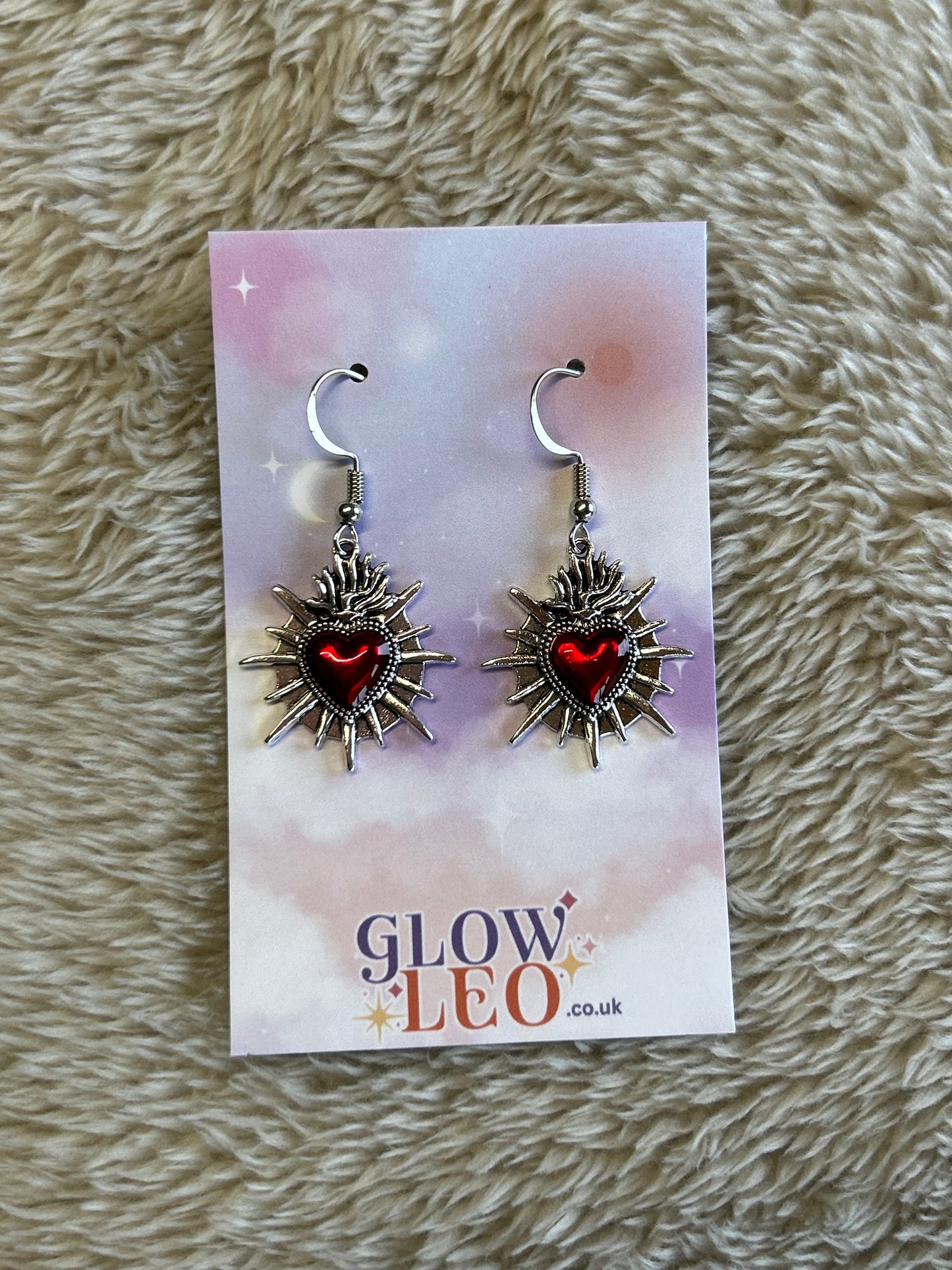 Red Heart Earrings