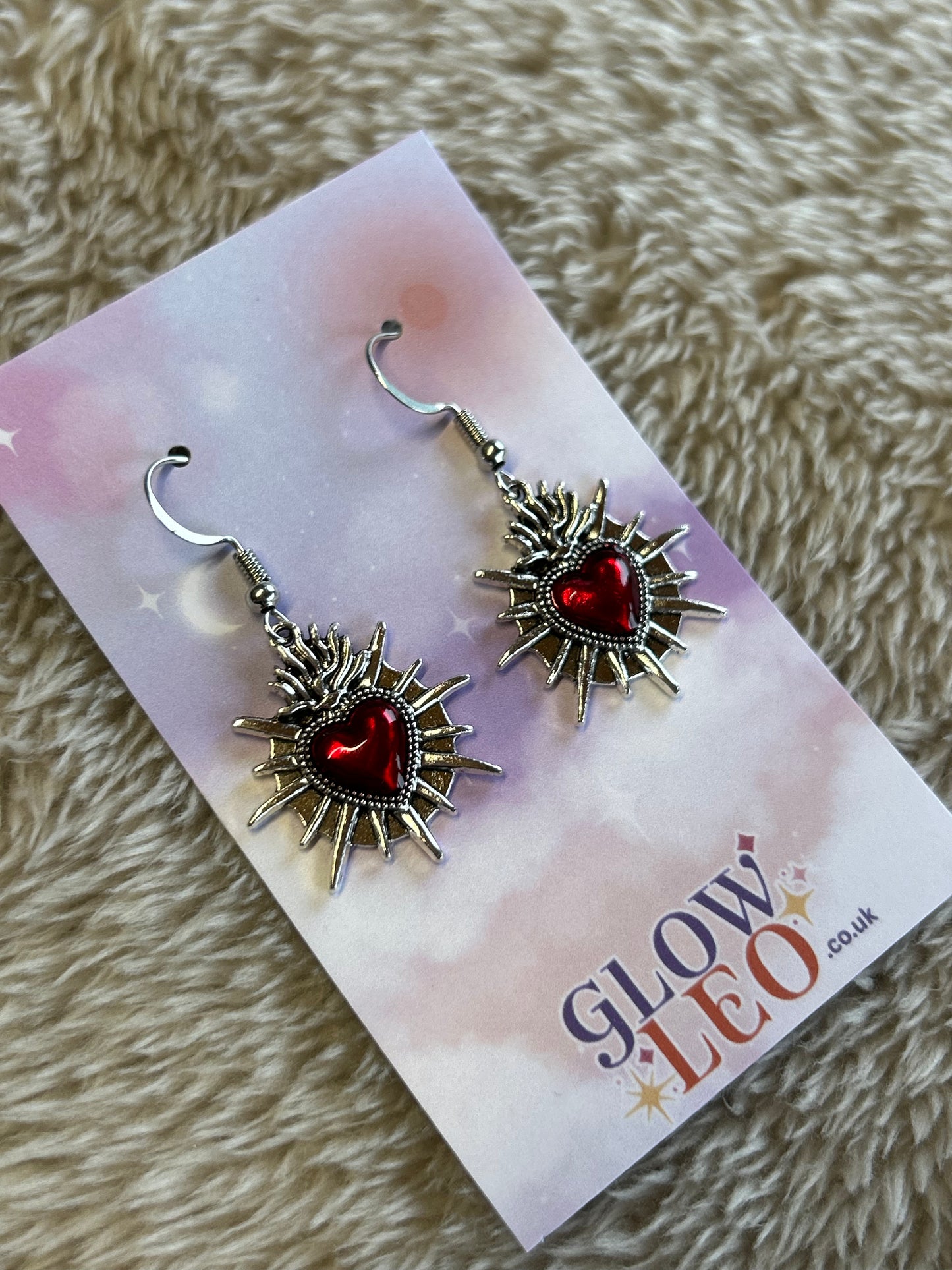 Red Heart Earrings