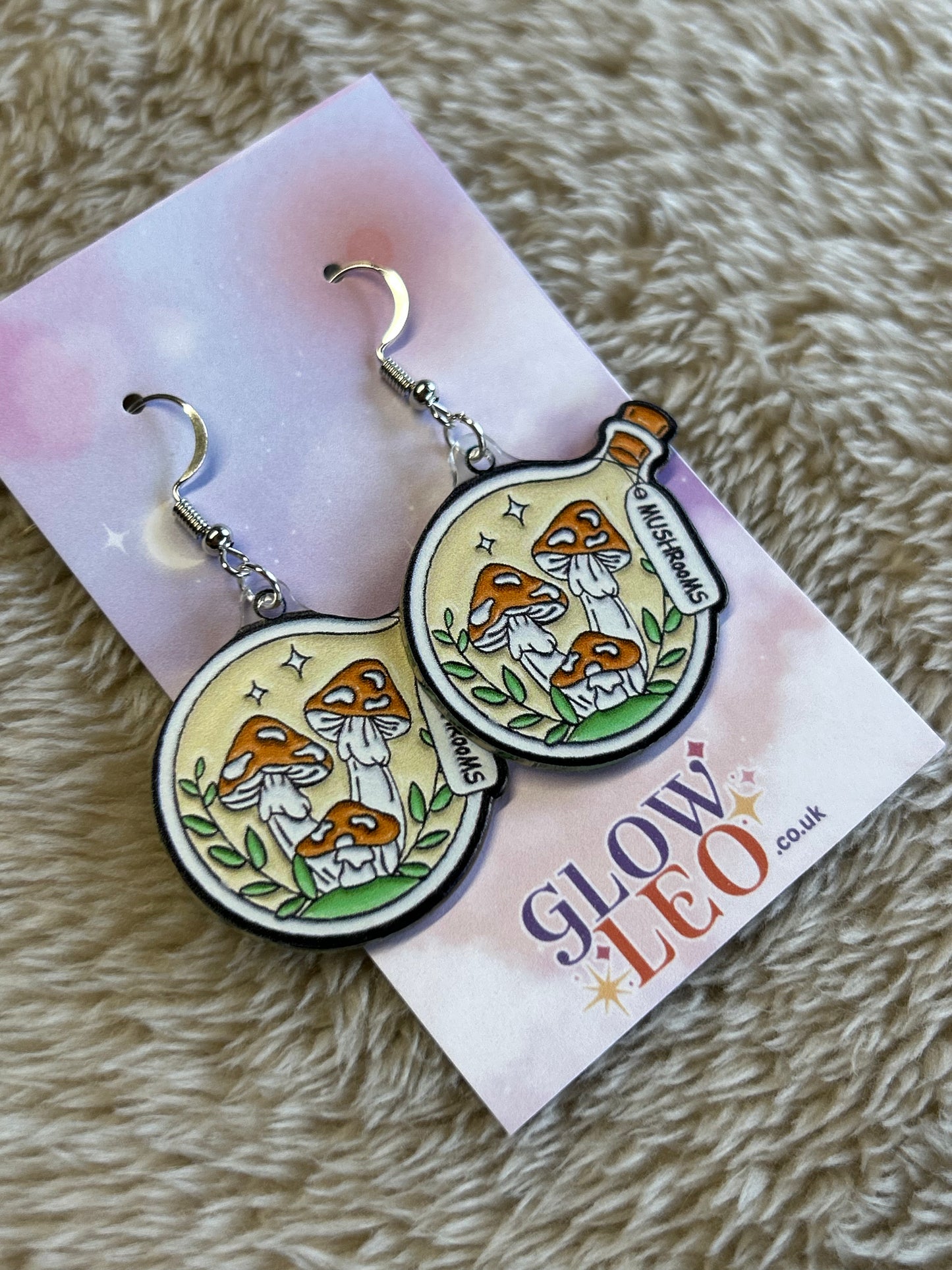 Mushroom Jar Earrings