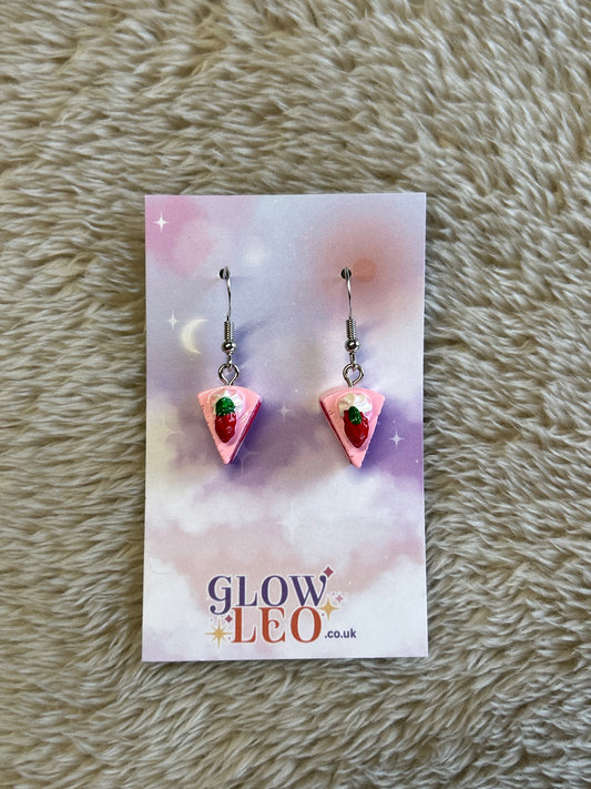 Strawberry Cake Earrings