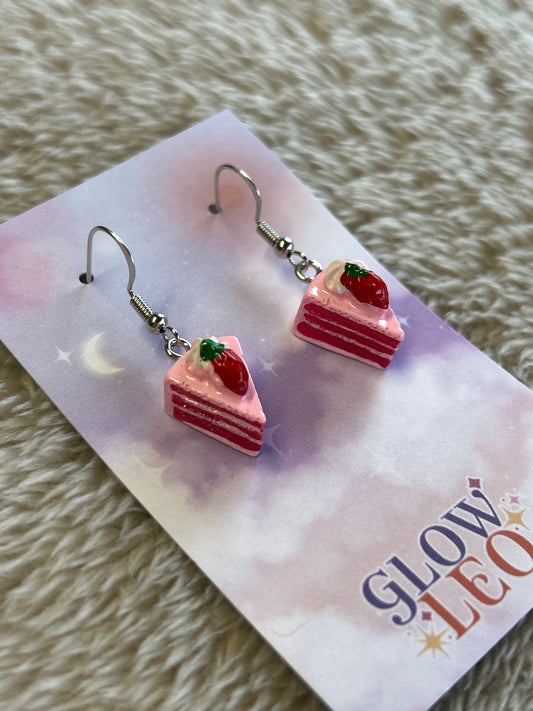 Strawberry Cake Earrings