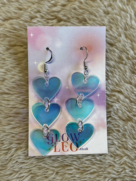 Colour Shift Heart Earrings