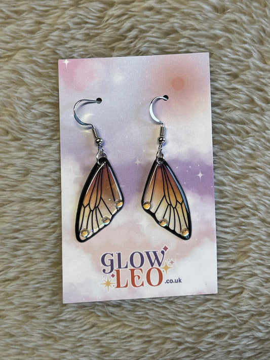 Mini Golden Butterfly Earrings